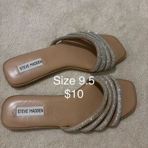 Steve Madden Women's Sandals with Silver Accents